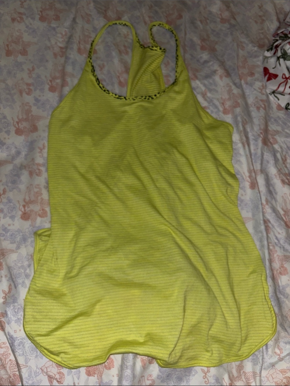 lululemon athletica Yellow Racerback Tank Top